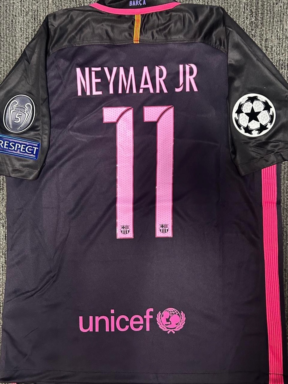 #11 Neymar Jr Fc Barcelona 16/17 Away Jersey | Size Large | Champions League